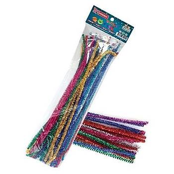 300 Adet Simli nil, 30 Cm, Eitici nil Seti, Renkli Tyl Tel, Pelu ubuklar,  Eitimi