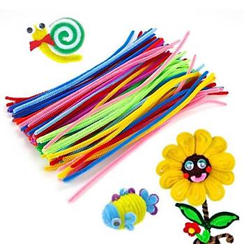 50 Adet, nil, Tyl Tel, Eitici nil Seti, 30 Cm, Renkli Tel, Pelu ubuklar,  Eitimi
