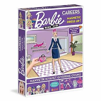 Barbie Kariyer Manyetik Kýyafet Giydirme, Meslekler Magnet Kostümler, Eðitici Puzzle