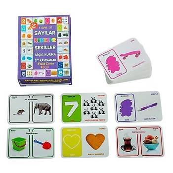 Zeka Kartları, Eğitici Kartlar, 4 lü Set, Hafıza Kartları, Sözcük, Hayvan, Meyve, Süper Set
