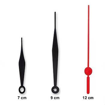 Duvar Saat Mekanizmas�, 12 mm �aft, Ask�l�, Sessiz, Saat Motoru, Metal Akrep, Yelkovan, Saniye