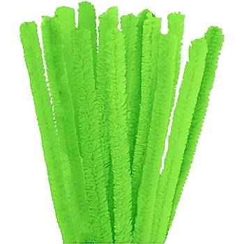 nil, Tyl Tel, Yeil, Eitici nil Seti, 30 Cm, Renkli Tel, 25 Adet, Pelu ubuklar