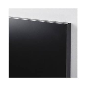 Mknatsl Siyah Pano, Dekoratif, Magnet Panosu, 50x70 cm, Metal Pano