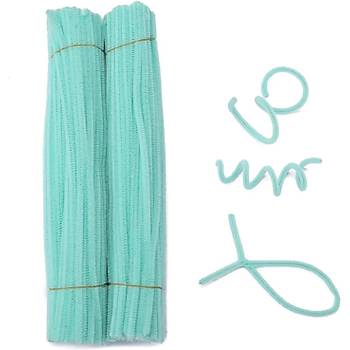 ��nil, T�yl� Tel, Mint Ye�ili Renk, E�itici ��nil Seti, 30 Cm, Renkli Tel, 25 Adet, Pelu� �ubuklar