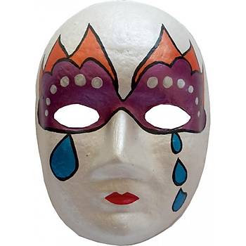 20 Adet, Karton Maske, Boyanabilir Eðitici Maske Boyama, Etkinlik ve Hobi Maskesi