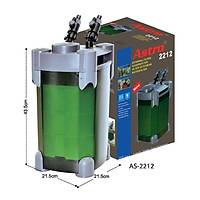 Astro AS2212 Dýþ Filtre 1200 l/h, 13 w, 3 Sepet, Filtre Malzemeleri Sepetlerde mevcuttur. 400 lt akvaryuma kadar uygundur.