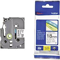 Brother TZ-241 - TZE-241 18mm Beyaz zeri Siyah Etiket