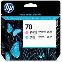 HP 70 C9405A Ak Krmz ve Ak Mavi Orjinal Bask Kafas Kartuu