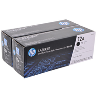 HP 12A Q2612AF Ýkili Paket Siyah Orjinal Toner
