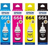 Epson T6641/T6642/T6643/T6644 L210/L220/L355/L382 Orj Mürekkep Set