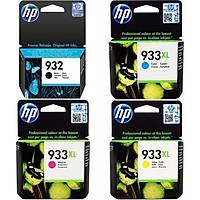 HP 932 + 933XL Sar Krmz Mavi Siyah Orjinal Kartu Seti