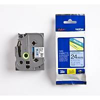 Brother TZ-551 - TZE-551 24mm Mavi zeri Siyah Etiket