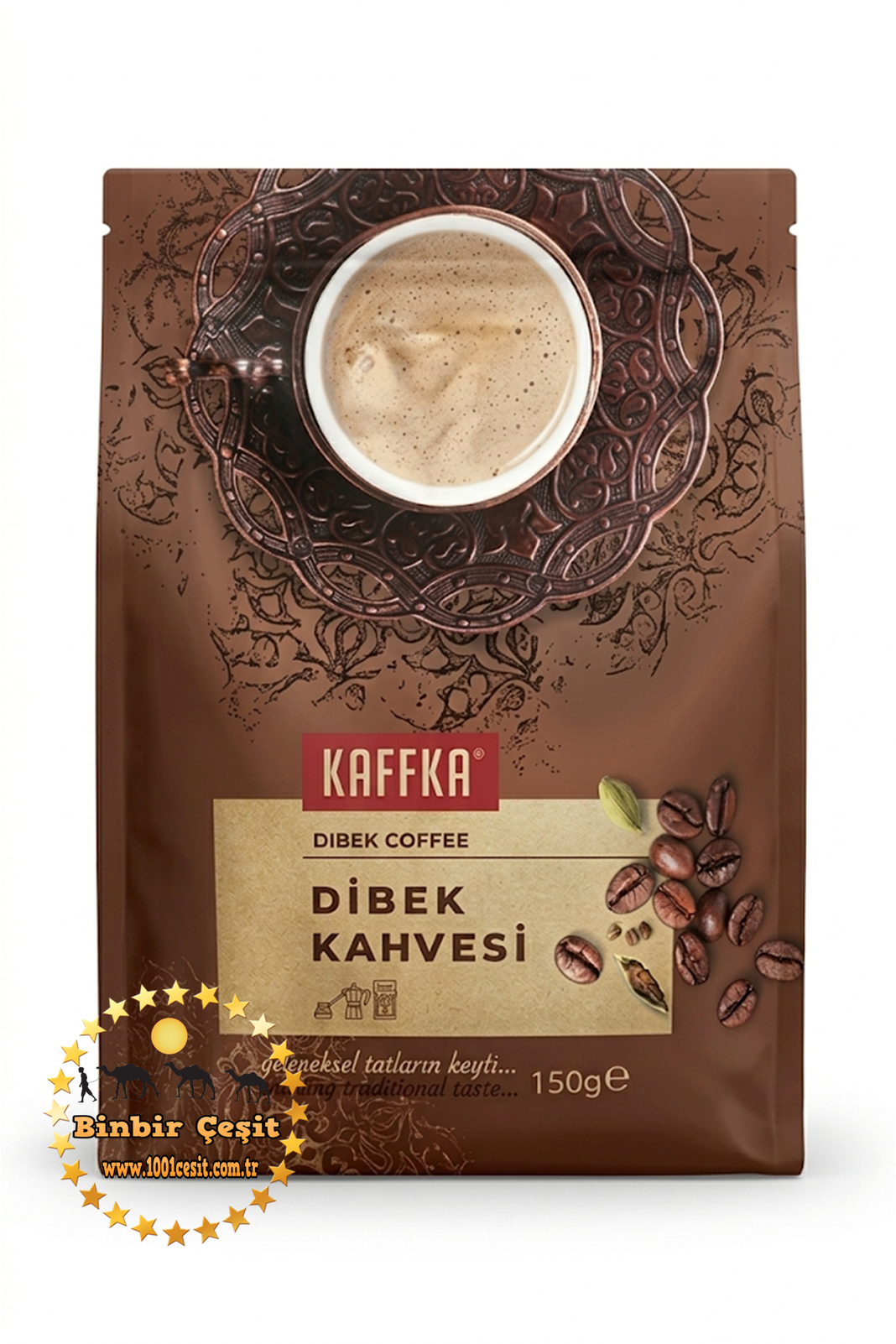 Kaffka Dibek Kahvesi 150g - Geleneksel Yumuşak İçim