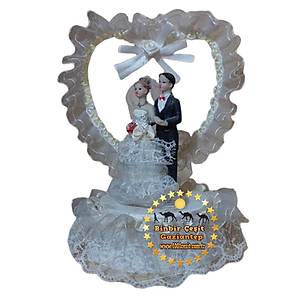 Gelin Damat S�s� Gelin Damat Biblosu B�y�k Boy GD03 Beyaz