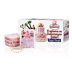 Ovalette Pembe �eker Hamuru 1Kgl�k Paket