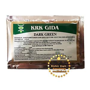 Krk Ye�il G�da Boyas� 9 Gr l�k Paket Toz Halinde