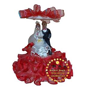 Gelin Damat S�s� Gelin Damat Biblosu K���k Boy GD02 K�rm�z�