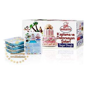 Ovalette Mavi �eker Hamuru 1Kgl�k Paket