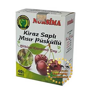 Nursima Kiraz Sapl� M�s�r P�sk�ll� Kar���k Bitki �ay� 40 Adetli Sallama
