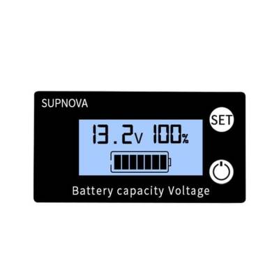 DC 8-100V Lityum Pil / Akü Kapasite Göstergesi - Mavi