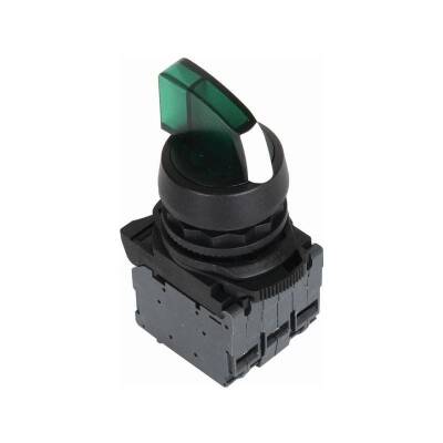ISP-AK123M5 220V Yeşil Işıklı Mandal Buton