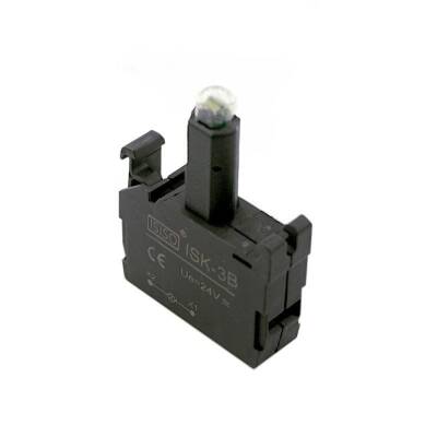ISK-3B 24V Buton Işık Kontağı - Yeşil