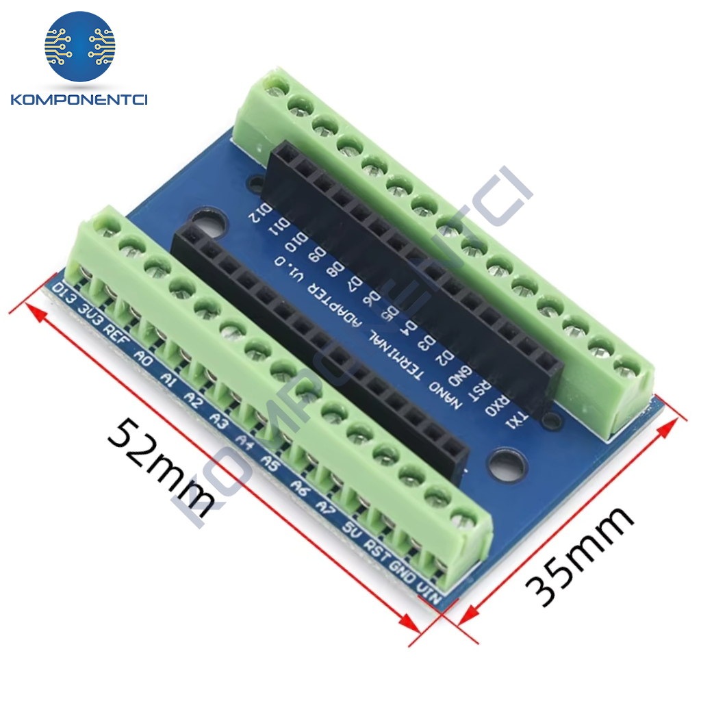 Terminal Adaptor Arduino Arduino Nano Adaptör Klemens Shield | Komponentci