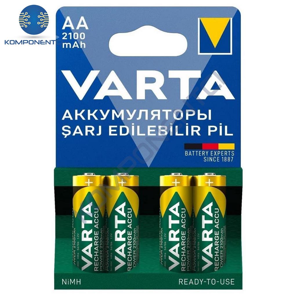 Varta 2100mAh AA Şarj Edilebilir Pil 4'lü Paket