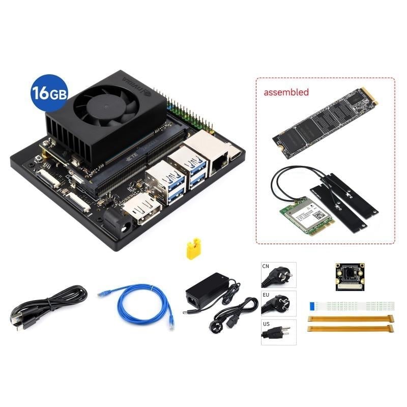 Waveshare Jetson Orin NX AI Kiti 16GB - Kit A