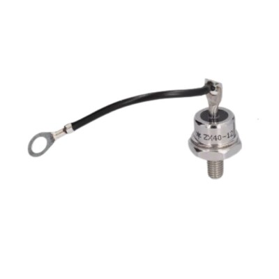 ZX40-12 40A 1200V Kablolu Bakır Metal Vidalı Diyot - Katot