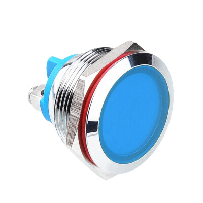 22L-P1 22mm 12-24V Metal Sinyal Lambası - Mavi