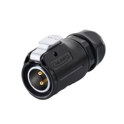 LP-20-C02PE-01-022 2-Pin Su Geçirmez Konnektör - Erkek