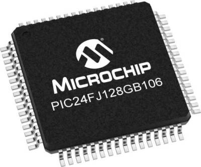 PIC24FJ128GB106 I/PT SMD TQFP-64 16-Bit 32MHz Mikrodenetleyici