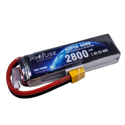 7.4V 2S 2800mAh 40C Lipo Batarya