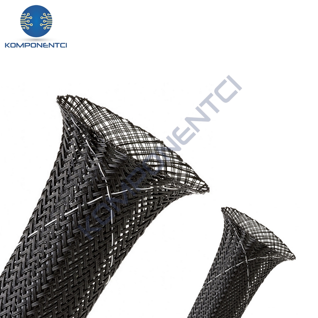Gwest 25mm Siyah Kablo Çorabı 1 Metre