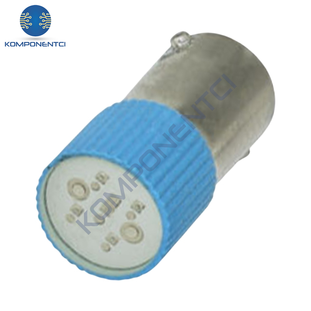 Gwest BA9SC-24V-M BA9S Led Ampul 24V Mavi