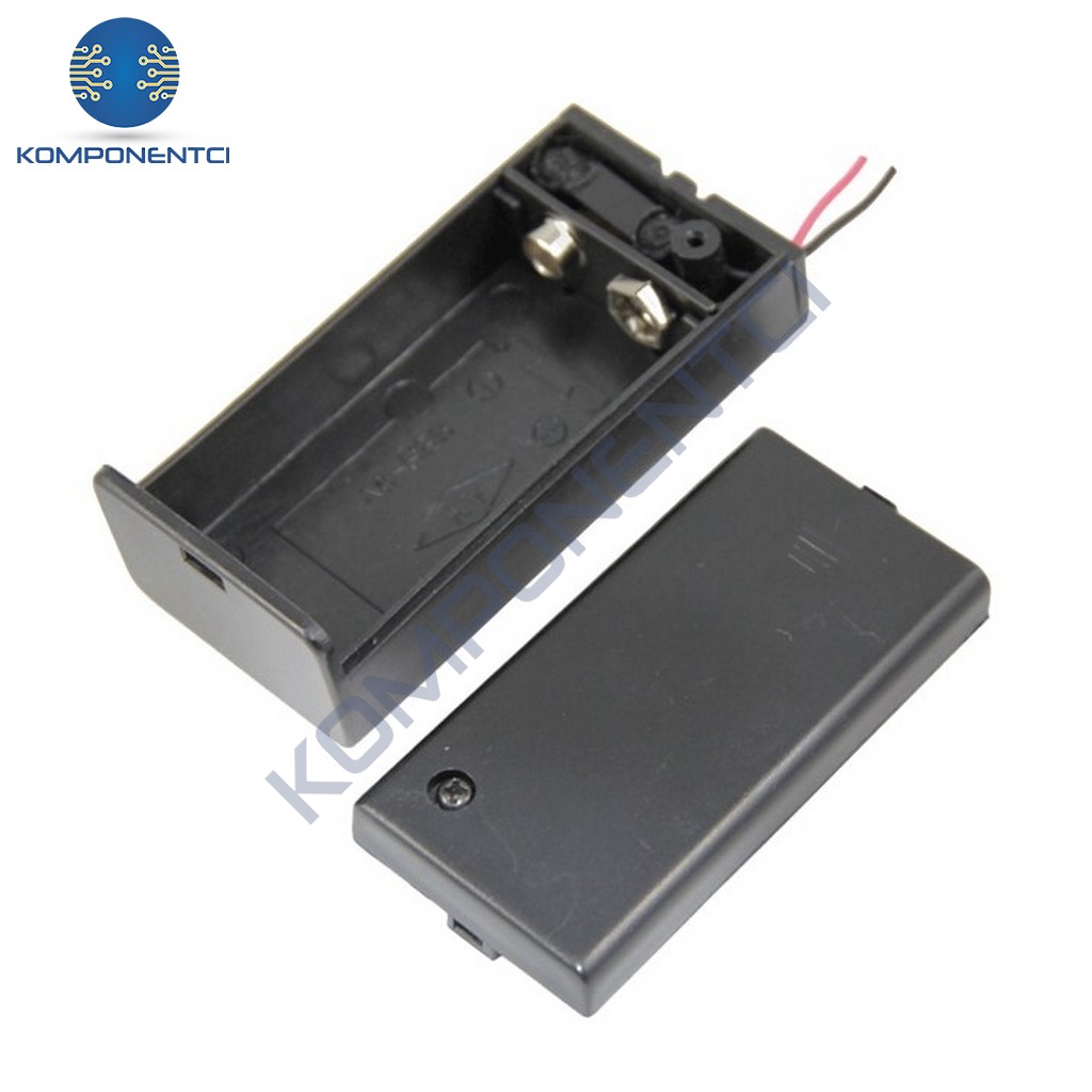IC-233D 9V Pil Kutusu Kapaklı Switchli