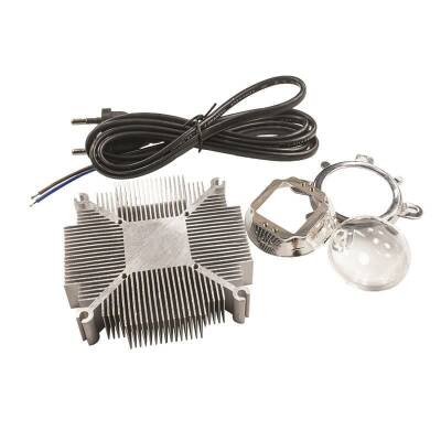 50W Cob Led Alüminyum Soğutucu + 90 Derece Lens + Kablo Seti