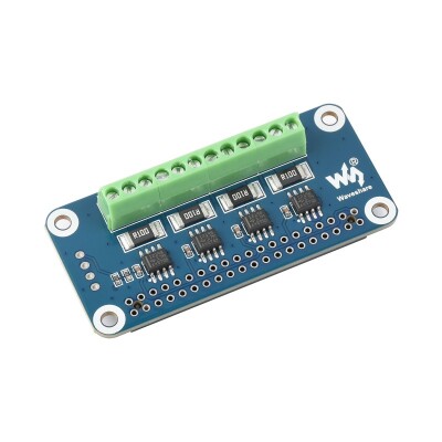 4 Kanallı Akım/Gerilim/Güç Monitör Raspberry Pi HAT