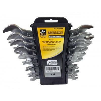 GK Tools 8'li Açık Ağız Anahtar Takımı