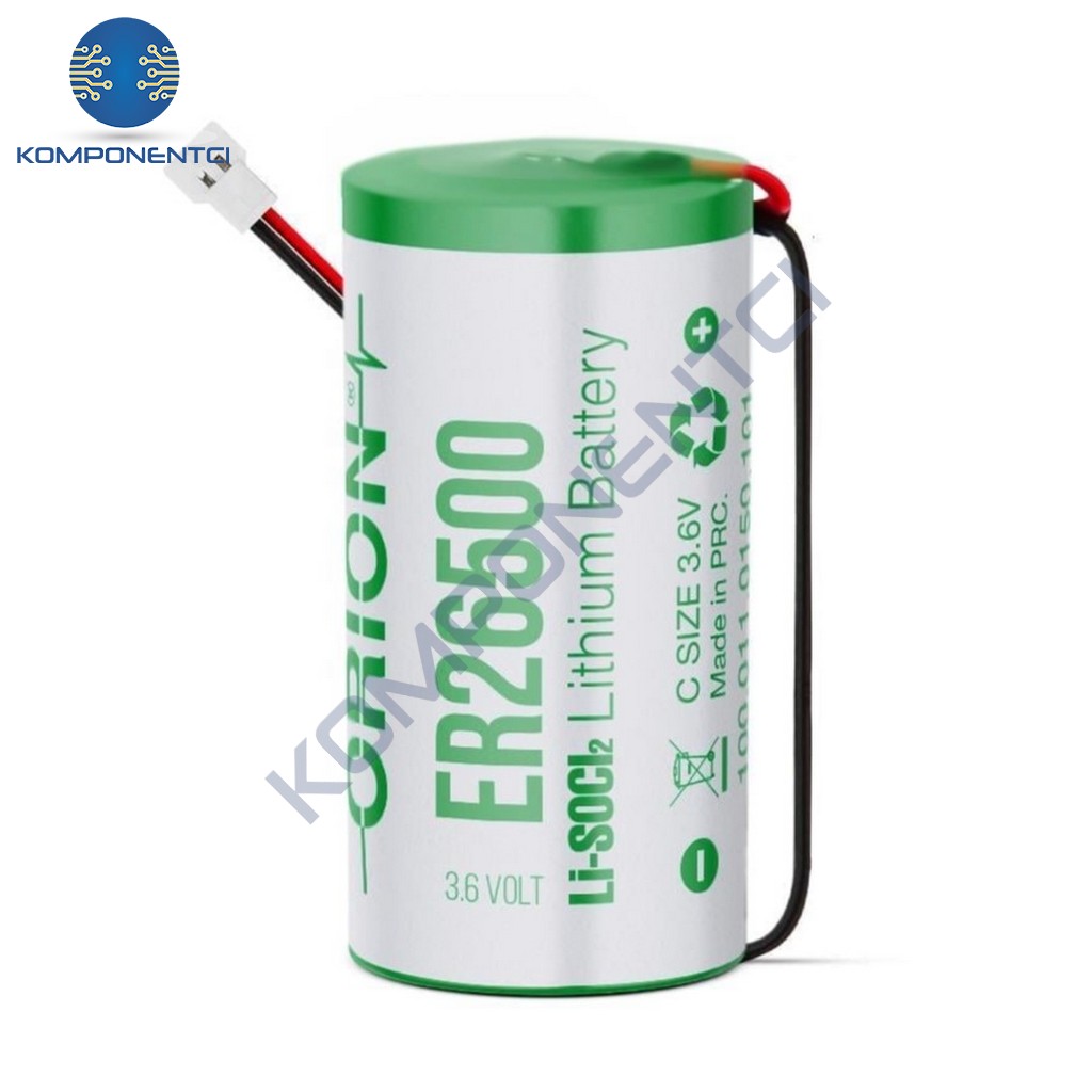 Orıon Pil Lityum ER 26500 H 3.6V 10CM + MOLEX 51005