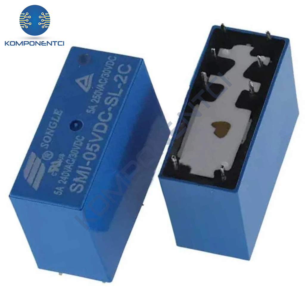 Songle SMI-05VDC-SL-2C 5A 5V 8 Pin Çift Kontak (HL3)