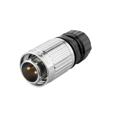 YW-20-C02PE-03-001 2-Pin Su Geçirmez Konnektör - Erkek