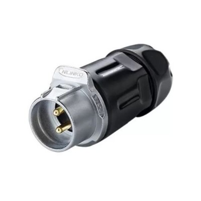 LP-20-C02PP-01-001 2-Pin Su Geçirmez Konnektör - Erkek