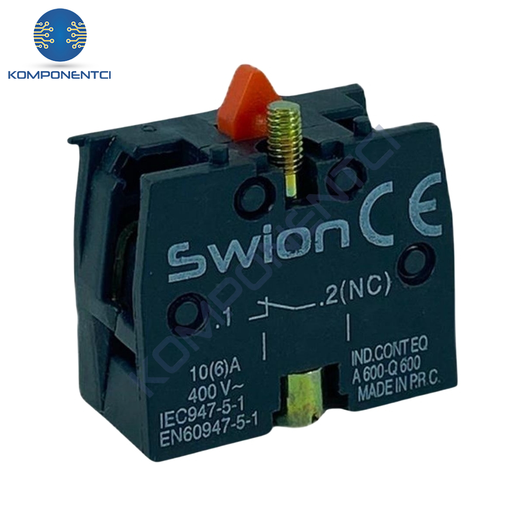 LAY5-BE102 22mm Kontak Blok (NC) Kırmızı
