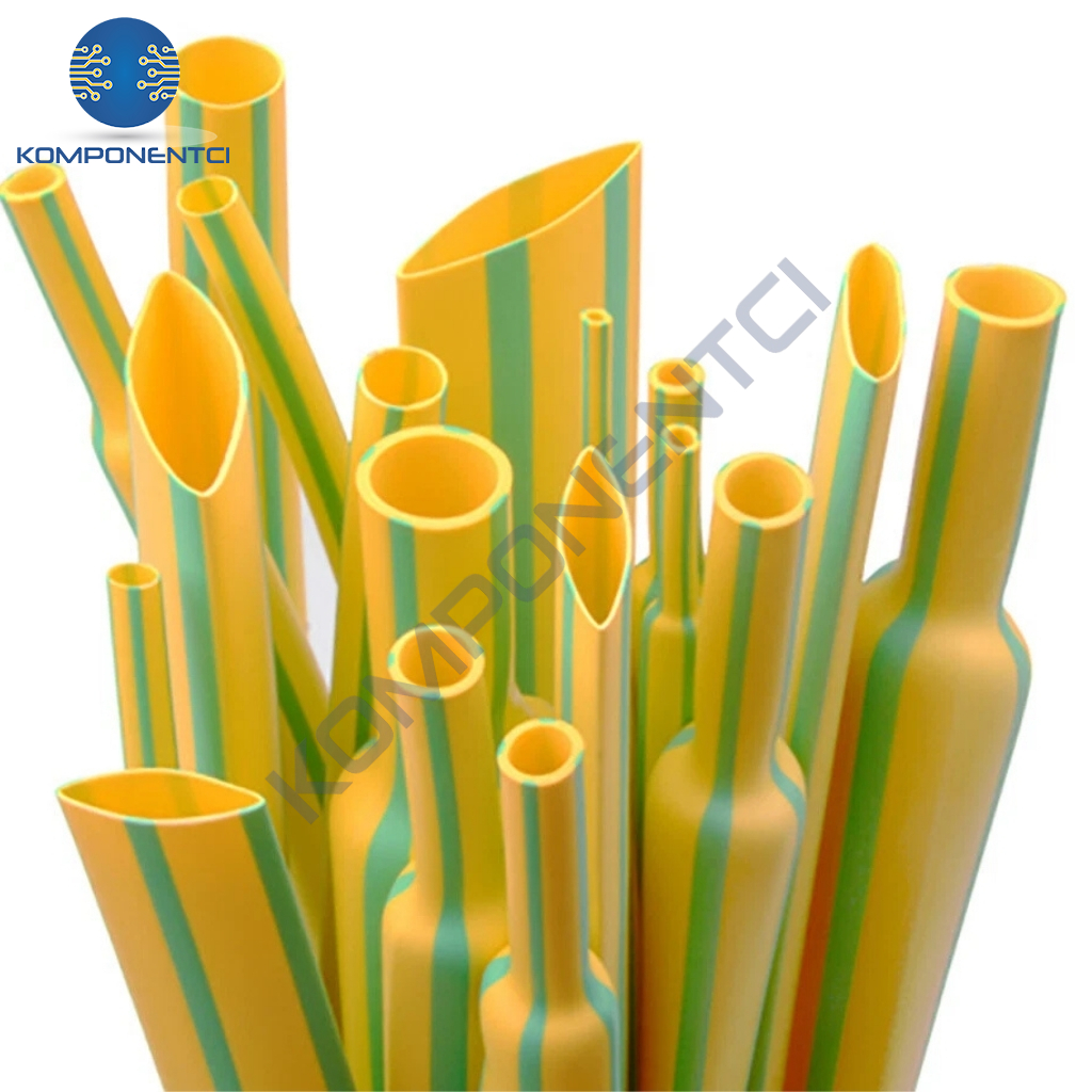 Gwest Woer Isı İle Daralan Makaron Sarı-Yeşil 60mm 25 Metre