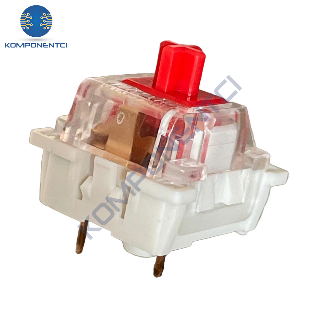 IC-204D Mekanik Klavye Butonu - Kırmızı 45GF