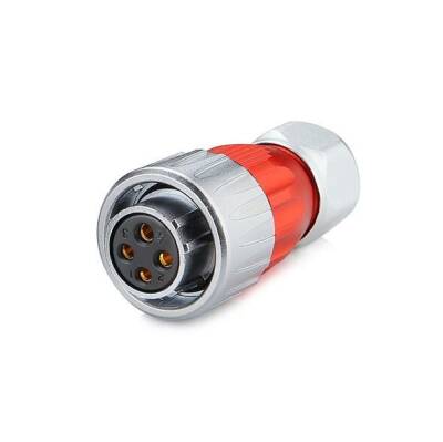 DH-20-J04PE-03-001 4-Pin Su Geçirmez Konnektör - Dişi