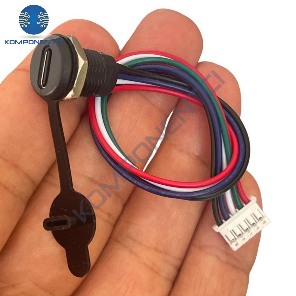 IC-266T-2 Pano Tip Type-C Şase Dişi Soket 5P ( Şarj + Data )