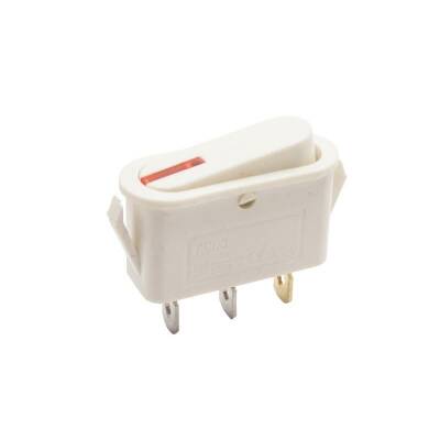 KCD3 Beyaz Kırmızı Işıklı On/Off Anahtar 3 Pin